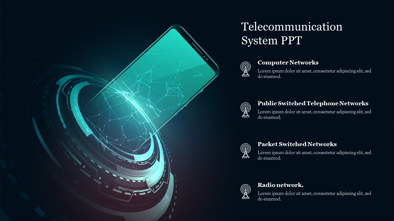 Free - Eye-Catching Telecommunication System PPT Template